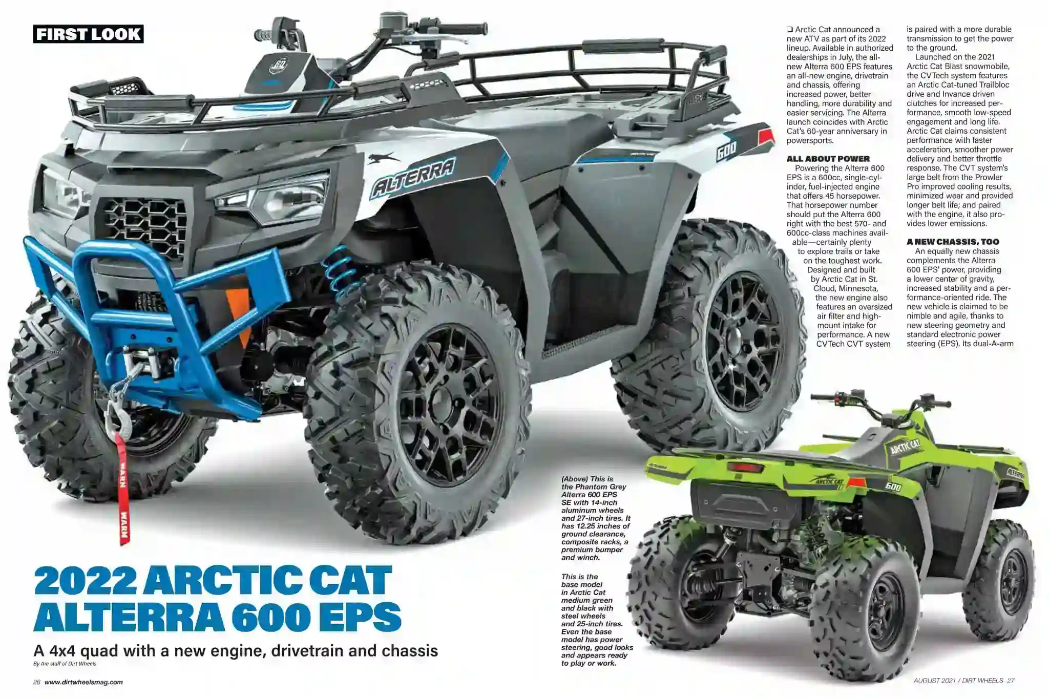 Arctic Cat Alterra 600 EPS 2022